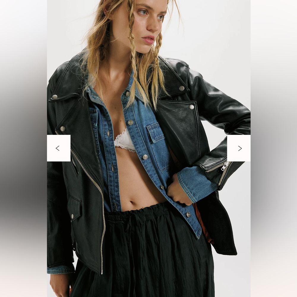We The Free Jealousy Leather Moto Jacket‎ - Picture 2 of 8